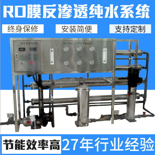 反渗透水处理系统 RO膜反渗透纯净水设备 反渗透装置现货供应